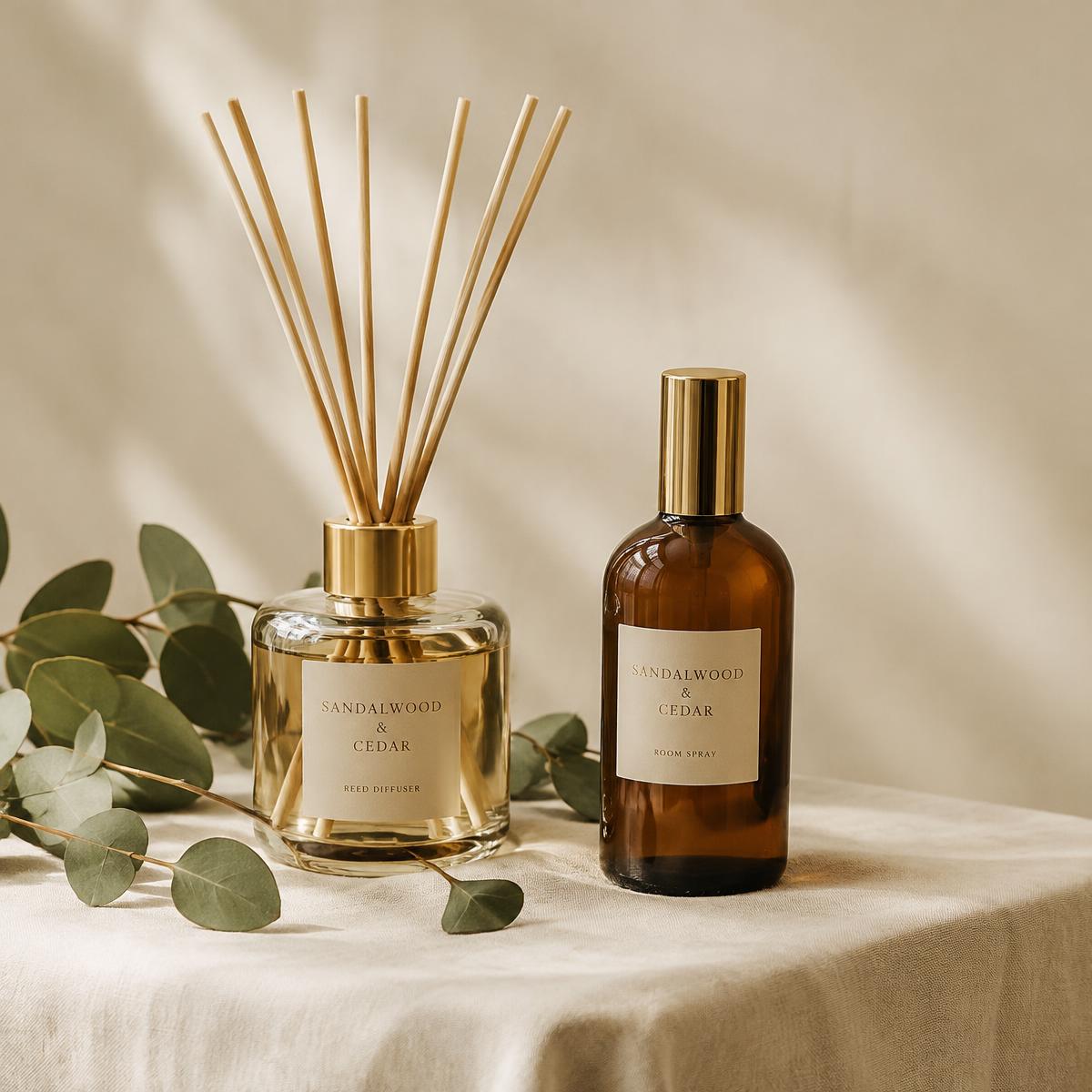 Reed diffuser and room spray